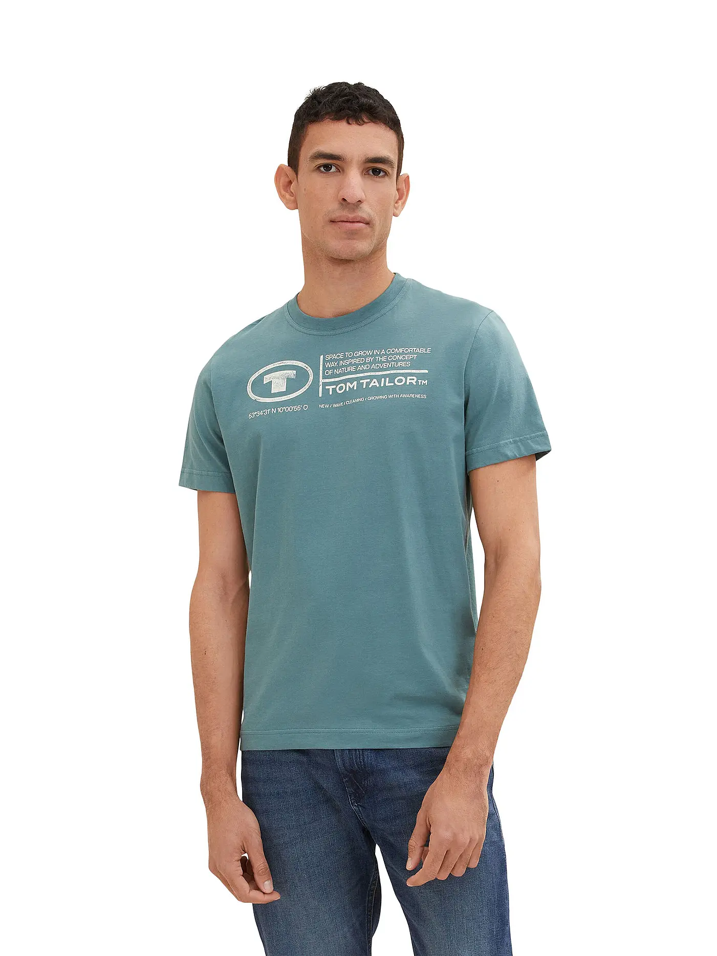 TOM TAILOR | T-Shirt Regular Fit | petrol